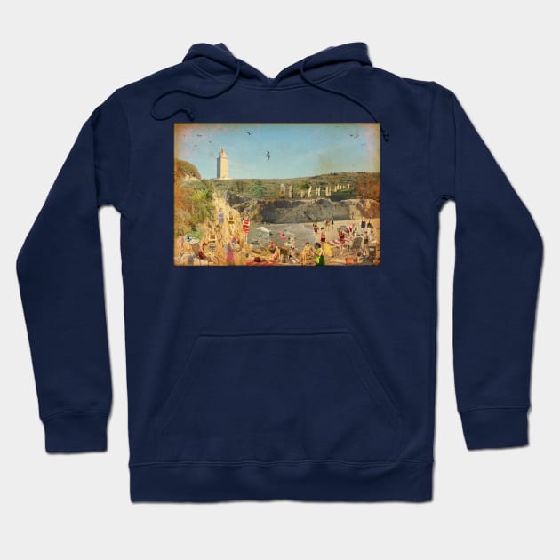 The beach of Torre de Hércules (A Coruña. Spain) Hoodie by PrivateVices
